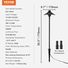 image:imageVEVOR Landscape Lighting 6W Low Voltage LED Landscape Lights IP66 Waterproof Landscape Spotlights Yard Lawn Garden Pathway Outdoor Lights 12V 24V 450LM Warm White 3000K 12 Pack with ConnectorsOutdoorWalkway Lights