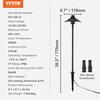 image:imageVEVOR Landscape Lighting 6W Low Voltage LED Landscape Lights IP66 Waterproof Landscape Spotlights Yard Lawn Garden Pathway Outdoor Lights 12V 24V 450LM Warm White 3000K 12 Pack with ConnectorsOutdoorWalkway Lights