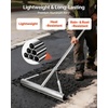 image:imageVEVOR Landscape Rake 36 Head Aluminum Lake Weed Rake with 75 Long Handle for Loosening Soil Lawn Care Weeding Lake Garden Silver60 inch