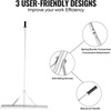 image:imageVEVOR Landscape Rake 36 Head Aluminum Lake Weed Rake with 75 Long Handle for Loosening Soil Lawn Care Weeding Lake Garden Silver75 inch