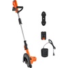 image:imageVEVOR Lawn Edger 88 inch Blade 20V Battery Powered Cordless Edger Lawn Tool with 3Position Blade Depth 4000 mAh Battery and Charger Included for Lawns Driveways Yards and Sidewalk Edges88 inches