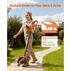 image:imageVEVOR Lawn Edger 88 inch Blade 20V Battery Powered Cordless Edger Lawn Tool with 3Position Blade Depth 4000 mAh Battery and Charger Included for Lawns Driveways Yards and Sidewalk Edges8 inches