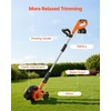 image:imageVEVOR Lawn Edger 88 inch Blade 20V Battery Powered Cordless Edger Lawn Tool with 3Position Blade Depth 4000 mAh Battery and Charger Included for Lawns Driveways Yards and Sidewalk Edges88 inches