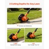 image:imageVEVOR Lawn Edger 88 inch Blade 20V Battery Powered Cordless Edger Lawn Tool with 3Position Blade Depth 4000 mAh Battery and Charger Included for Lawns Driveways Yards and Sidewalk Edges88 inches