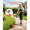 image:imageVEVOR Lawn Edger 88 inch Blade 20V Battery Powered Cordless Edger Lawn Tool with 3Position Blade Depth 4000 mAh Battery and Charger Included for Lawns Driveways Yards and Sidewalk Edges88 inches