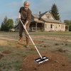 image:imageVEVOR Lawn Leveling Rake Lawn Leveler with 839 in Handle 36x10 in Ground Plate RustResistant Carbon Steel Soil Leveler 3 Heights Adjustable Effort Saving Lawn Leveling Tool for Yard Golf Court17x10