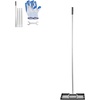 image:imageVEVOR Lawn Leveling Rake Lawn Leveler with 839 in Handle 36x10 in Ground Plate RustResistant Carbon Steel Soil Leveler 3 Heights Adjustable Effort Saving Lawn Leveling Tool for Yard Golf Court17x10