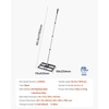 image:imageVEVOR Lawn Leveling Rake Lawn Leveler with 839 in Handle 36x10 in Ground Plate RustResistant Carbon Steel Soil Leveler 3 Heights Adjustable Effort Saving Lawn Leveling Tool for Yard Golf Court17x10