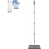 image:imageVEVOR Lawn Leveling Rake Lawn Leveler with 839 in Handle 36x10 in Ground Plate RustResistant Carbon Steel Soil Leveler 3 Heights Adjustable Effort Saving Lawn Leveling Tool for Yard Golf Court17x10