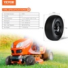 image:imageVEVOR Lawn Mower Tires with Rim 15x6006 Tubeless Lawn Tractor Tires 2Pack Tire and Wheel Assembly STurf Pneumatic Tires 3 Offset Hub 34 Bushing Size 16 PCS for Riding Mower Lawn TractorFlat Free with Rim