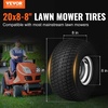 image:imageVEVOR Lawn Mower Tires with Rim 15x6006 Tubeless Lawn Tractor Tires 2Pack Tire and Wheel Assembly STurf Pneumatic Tires 3 Offset Hub 34 Bushing Size 16 PCS for Riding Mower Lawn TractorTubeless with Rim