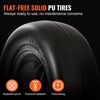 image:imageVEVOR Lawn Mower Tires with Rim 15x6006 Tubeless Lawn Tractor Tires 2Pack Tire and Wheel Assembly STurf Pneumatic Tires 3 Offset Hub 34 Bushing Size 16 PCS for Riding Mower Lawn TractorFlat Free with Rim