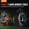 image:imageVEVOR Lawn Mower Tires with Rim 15x6006 Tubeless Lawn Tractor Tires 2Pack Tire and Wheel Assembly STurf Pneumatic Tires 3 Offset Hub 34 Bushing Size 16 PCS for Riding Mower Lawn TractorFlat Free with Rim