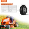 image:imageVEVOR Lawn Mower Tires with Rim 15x6006 Tubeless Lawn Tractor Tires 2Pack Tire and Wheel Assembly STurf Pneumatic Tires 3 Offset Hub 34 Bushing Size 16 PCS for Riding Mower Lawn TractorTube with Rim Centered Hub