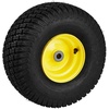 image:imageVEVOR Lawn Mower Tires with Rim 15x6006 Tubeless Lawn Tractor Tires 2Pack Tire and Wheel Assembly STurf Pneumatic Tires 3 Offset Hub 34 Bushing Size 16 PCS for Riding Mower Lawn TractorTubeless with Rim Offset Hub