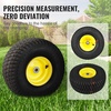 image:imageVEVOR Lawn Mower Tires with Rim 15x6006 Tubeless Lawn Tractor Tires 2Pack Tire and Wheel Assembly STurf Pneumatic Tires 3 Offset Hub 34 Bushing Size 16 PCS for Riding Mower Lawn TractorTubeless with Rim Offset Hub