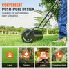 image:imageVEVOR Lawn Roller 13 Gallon Large Capacity SandWater Filled Heavy Duty Steel Material with EasyTurn Plug and UShaped Ergonomic Handle for Convenient Push and Pull for Garden Farm Park Black13gal