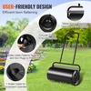 image:imageVEVOR Lawn Roller 13 Gallon Large Capacity SandWater Filled Heavy Duty Steel Material with EasyTurn Plug and UShaped Ergonomic Handle for Convenient Push and Pull for Garden Farm Park Black13gal