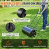 image:imageVEVOR Lawn Roller 13 Gallon Large Capacity SandWater Filled Heavy Duty Steel Material with EasyTurn Plug and UShaped Ergonomic Handle for Convenient Push and Pull for Garden Farm Park Black13gal