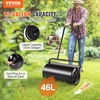 image:imageVEVOR Lawn Roller 13 Gallon Large Capacity SandWater Filled Heavy Duty Steel Material with EasyTurn Plug and UShaped Ergonomic Handle for Convenient Push and Pull for Garden Farm Park Black13gal
