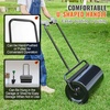 image:imageVEVOR Lawn Roller 13 Gallon Large Capacity SandWater Filled Heavy Duty Steel Material with EasyTurn Plug and UShaped Ergonomic Handle for Convenient Push and Pull for Garden Farm Park Black13gal
