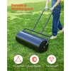 image:imageVEVOR Lawn Roller 13 Gallon Large Capacity SandWater Filled Heavy Duty Steel Material with EasyTurn Plug and UShaped Ergonomic Handle for Convenient Push and Pull for Garden Farm Park Black17gal