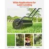 image:imageVEVOR Lawn Roller 13 Gallon Large Capacity SandWater Filled Heavy Duty Steel Material with EasyTurn Plug and UShaped Ergonomic Handle for Convenient Push and Pull for Garden Farm Park Black17gal
