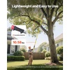 image:imageVEVOR Manual Pole Saw 3842625 ft Extendable Pole Tree Pruner Sharp 65Mn Steel Blade Lightweight Fiberglass Handle Pole DoubleHook Saw for High Branch Trimming Pruning Tool for Palms Shrubs