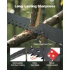 image:imageVEVOR Manual Pole Saw 3842625 ft Extendable Pole Tree Pruner Sharp 65Mn Steel Blade Lightweight Fiberglass Handle Pole DoubleHook Saw for High Branch Trimming Pruning Tool for Palms Shrubs