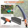image:imageVEVOR Manual Pole Saw 38727 ft Extendable Pole Tree Pruner Sharp 65Mn Steel Blade Lightweight Fiberglass Handle Pole DoubleHook Saw for High Branch Trimming Pruning Tool for Palms ShrubsPole Saw with Scissors  Pro