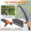image:imageVEVOR Manual Pole Saw 38727 ft Extendable Pole Tree Pruner Sharp 65Mn Steel Blade Lightweight Fiberglass Handle Pole DoubleHook Saw for High Branch Trimming Pruning Tool for Palms ShrubsPole Saw  Pro