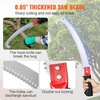 image:imageVEVOR Manual Pole Saw 38727 ft Extendable Pole Tree Pruner Sharp 65Mn Steel Blade Lightweight Fiberglass Handle Pole DoubleHook Saw for High Branch Trimming Pruning Tool for Palms ShrubsSteel Blad