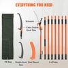 image:imageVEVOR Manual Pole Saw 38727 ft Extendable Pole Tree Pruner Sharp 65Mn Steel Blade Lightweight Fiberglass Handle Pole DoubleHook Saw for High Branch Trimming Pruning Tool for Palms ShrubsPole Saw with Scissors  Pro