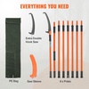 image:imageVEVOR Manual Pole Saw 38727 ft Extendable Pole Tree Pruner Sharp 65Mn Steel Blade Lightweight Fiberglass Handle Pole DoubleHook Saw for High Branch Trimming Pruning Tool for Palms ShrubsPole Saw  Pro