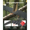 image:imageVEVOR Manual Pole Saw 38727 ft Extendable Pole Tree Pruner Sharp 65Mn Steel Blade Lightweight Fiberglass Handle Pole DoubleHook Saw for High Branch Trimming Pruning Tool for Palms ShrubsPole Saw
