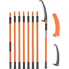 image:imageVEVOR Manual Pole Saw 38727 ft Extendable Pole Tree Pruner Sharp 65Mn Steel Blade Lightweight Fiberglass Handle Pole DoubleHook Saw for High Branch Trimming Pruning Tool for Palms ShrubsPole Saw  Pro
