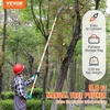 image:imageVEVOR Manual Pole Saw 38727 ft Extendable Pole Tree Pruner Sharp 65Mn Steel Blade Lightweight Fiberglass Handle Pole DoubleHook Saw for High Branch Trimming Pruning Tool for Palms ShrubsSteel Blad