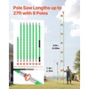 image:imageVEVOR Manual Pole Saw 38727 ft Extendable Pole Tree Pruner Sharp 65Mn Steel Blade Lightweight Fiberglass Handle Pole DoubleHook Saw for High Branch Trimming Pruning Tool for Palms ShrubsPole Saw with Scissors