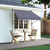 image:imageVEVOR Manual Retractable Awning 118 Outdoor Retractable Patio Awning Sunshade Shelter Height Adjustable Patio Door Window Canopy with Manual Crank Handle for Backyard Garden Balcony Dark GrayDark Gray