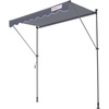 image:imageVEVOR Manual Retractable Awning 118 Outdoor Retractable Patio Awning Sunshade Shelter Height Adjustable Patio Door Window Canopy with Manual Crank Handle for Backyard Garden Balcony Dark GrayDark Gray