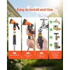 image:imageVEVOR Metal Garden Hose 200 ft Heavy Duty Stainless Steel Water Hose with 10Function Nozzle NoKink amp Flexible Outdoor Garden Hose RustProof Lightweight Hose for Yard RV Car Wash150 ft with 10 Function Spray Nozzle