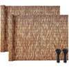 image:imageVEVOR Natural Reed Fencing 4 ft x 1312 ft 2 Pack Decorative Natural Reed Fencing Roll Decorative Fence for Backyard Divider Privacy Screen Panel Curtain for Balcony Patio Garden Backyard OutdoorBrown
