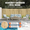 image:imageVEVOR Natural Rolled Bamboo Fence EcoFriendly Privacy Screen  6 ft H x 8 ft L x 075 in D Decorative for Garden Backyard Balcony Patio Pool SideRolled Fence