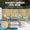image:imageVEVOR Natural Rolled Bamboo Fence EcoFriendly Privacy Screen  6 ft H x 8 ft L x 075 in D Decorative for Garden Backyard Balcony Patio Pool SideRolled Fence