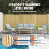 image:imageVEVOR Natural Rolled Bamboo Fence EcoFriendly Privacy Screen  6 ft H x 8 ft L x 075 in D Decorative for Garden Backyard Balcony Patio Pool SideRolled Fence