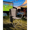 image:imageVEVOR Oversized Camping Folding Chair Portable Heavy Duty Outdoor Quad Lumbar Back Padded with Side Pockets Cup Holder and Cooler Bag for Beach Lawn Picnic Fishing Backpacking Black1 Pack