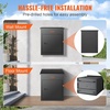 image:imageVEVOR Package Delivery Boxes for Outside Extra Large Mailbox with Coded Lock Galvanized Steel Wall Mounted Mailboxes 173x138x228 AntiTheft Baffle IPX3 Waterproof for Porch Curbside138D x 173W x 228H