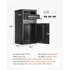 image:imageVEVOR Package Delivery Boxes for Outside Extra Large Mailbox with Coded Lock Galvanized Steel Wall Mounted Mailboxes 173x138x228 AntiTheft Baffle IPX3 Waterproof for Porch Curbside197 x 157 x 386 in