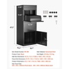 image:imageVEVOR Package Delivery Boxes for Outside Extra Large Mailbox with Coded Lock Galvanized Steel Wall Mounted Mailboxes 173x138x228 AntiTheft Baffle IPX3 Waterproof for Porch Curbside142D x 197W x 472H