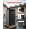 image:imageVEVOR Package Delivery Boxes for Outside Extra Large Mailbox with Coded Lock Galvanized Steel Wall Mounted Mailboxes 173x138x228 AntiTheft Baffle IPX3 Waterproof for Porch Curbside128D x 197W x 358H